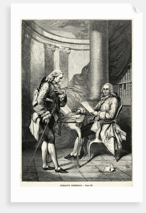 Illus/A R J Turgot Being Dismissed by Anonymous