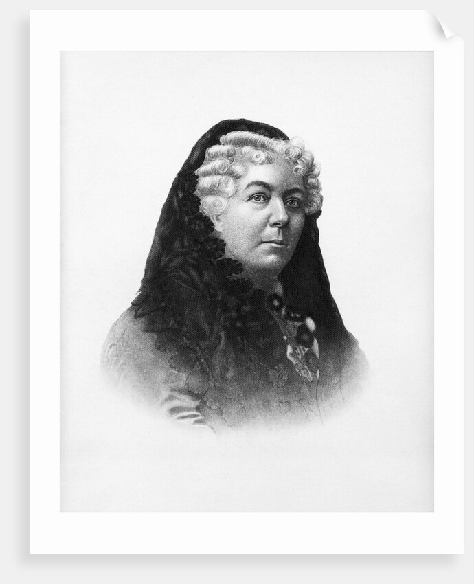 Engraving of Elizabeth Cady Stanton by Anonymous