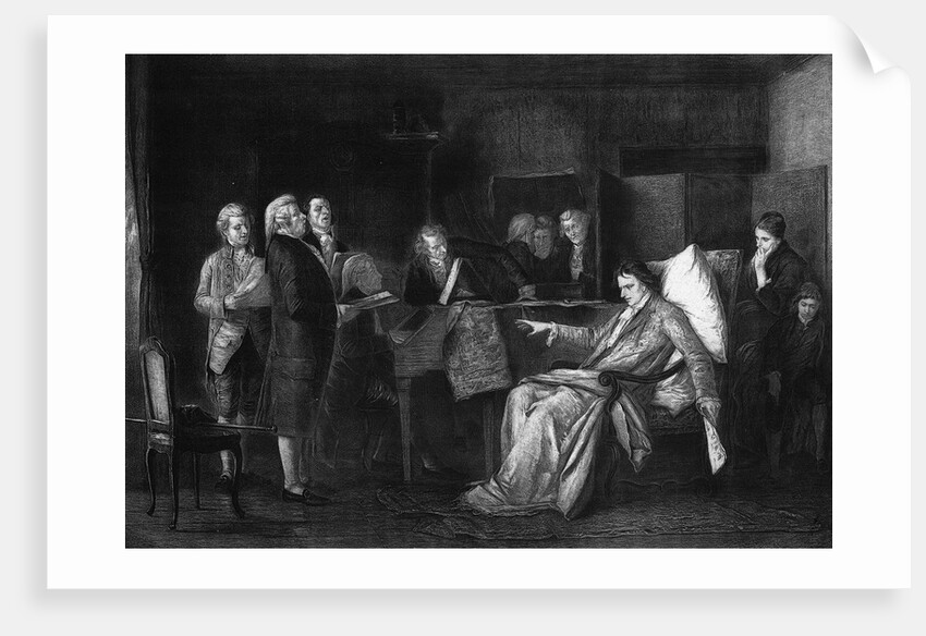 Mozart Directing His Requiem by Mihaly Munkacsy