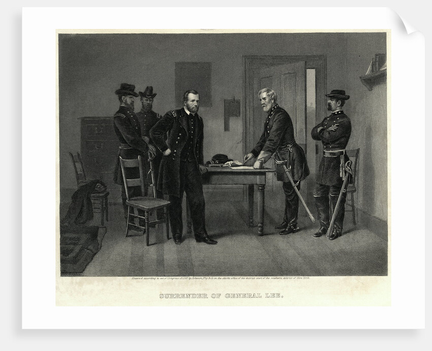 Surrender of General Lee Illustration by Corbis