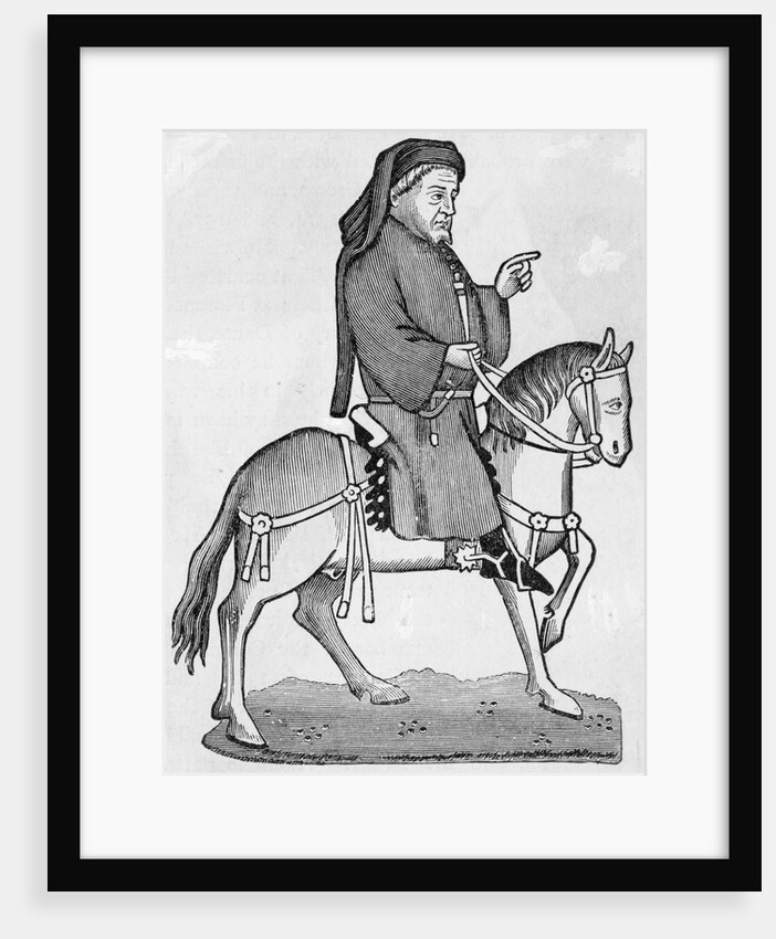 Print of Geoffrey Chaucer by Anonymous