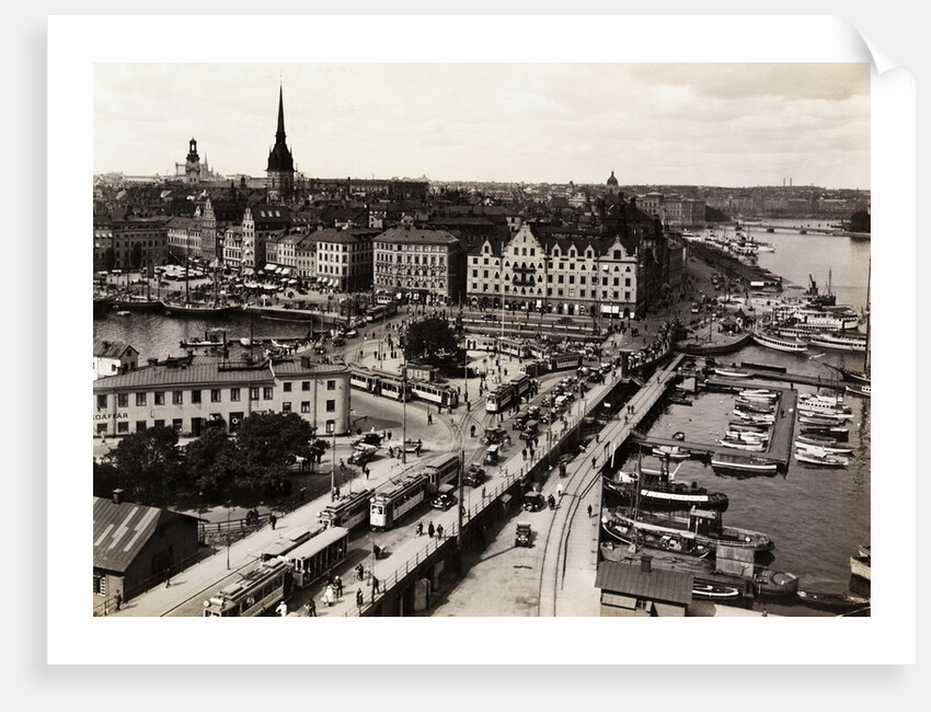 Aerial View of Stockholm with Waterfront by Anonymous