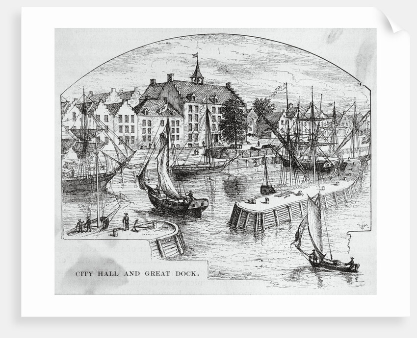 Illustration of Downtown New York by Anonymous