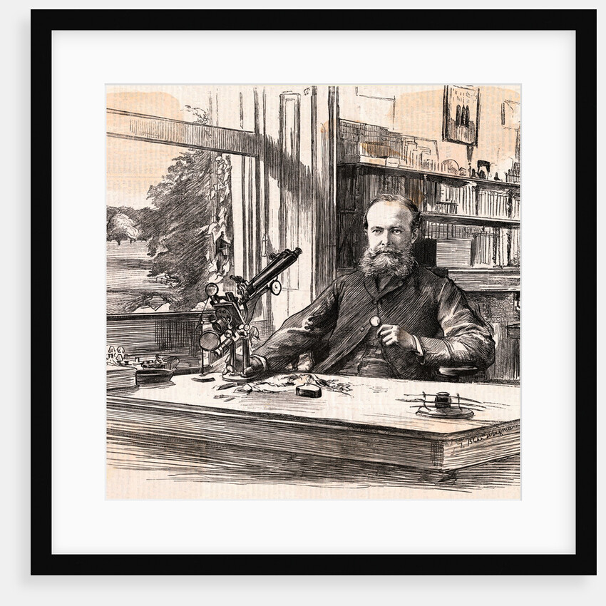Sir John Lubbock with Microscope by Anonymous