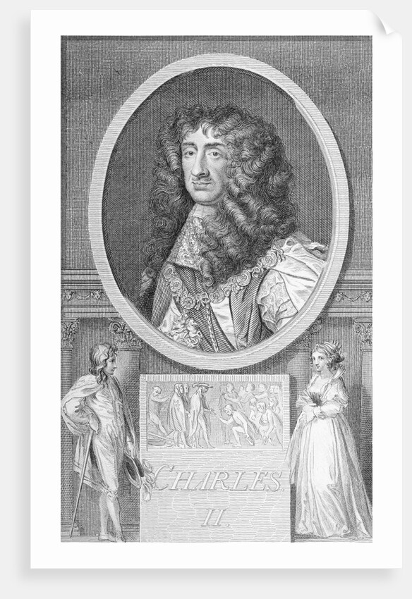 Portrait Of King Charles II of England by Anonymous
