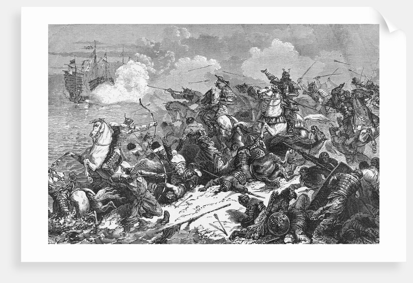 Japanese Soldiers Fighting Mongols by Anonymous