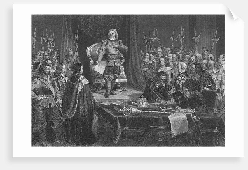 Oliver Cromwell Refusing Crown of England by Anonymous