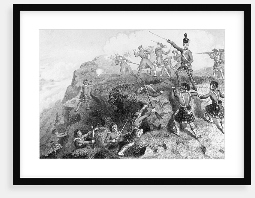 The Highlanders Attacking the Russian Redoubt at the Battle of Alma by D.J. Pound