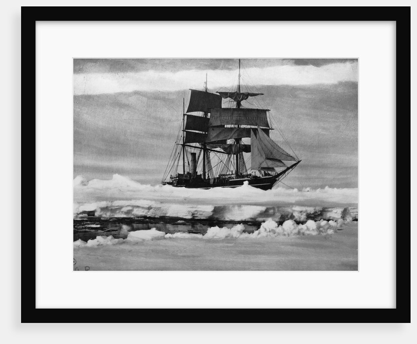 Robert Falcon Scott'S Ship In Icepack by Anonymous