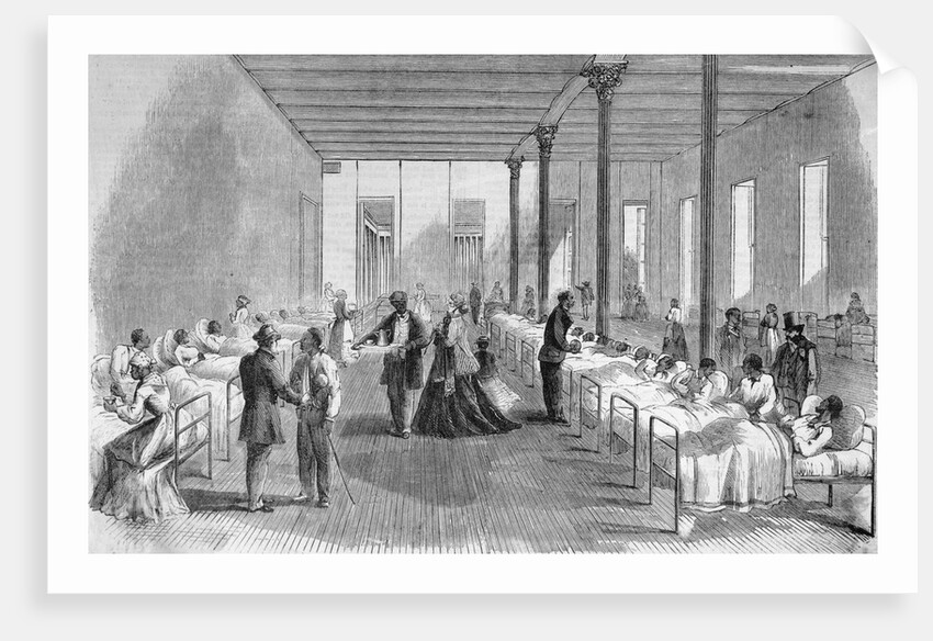 Wounded People in Marine Hospital by Anonymous
