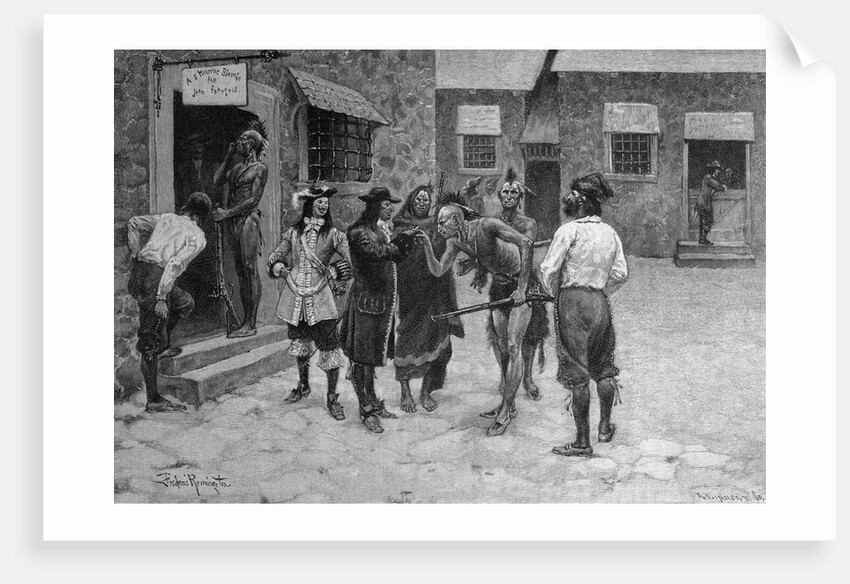 Indians Inspecting Settlers by Anonymous