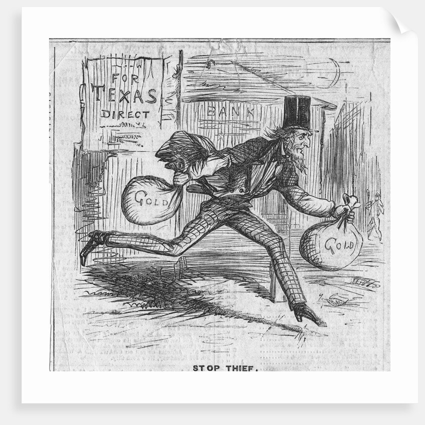 Stop Thief Political Cartoon by Anonymous