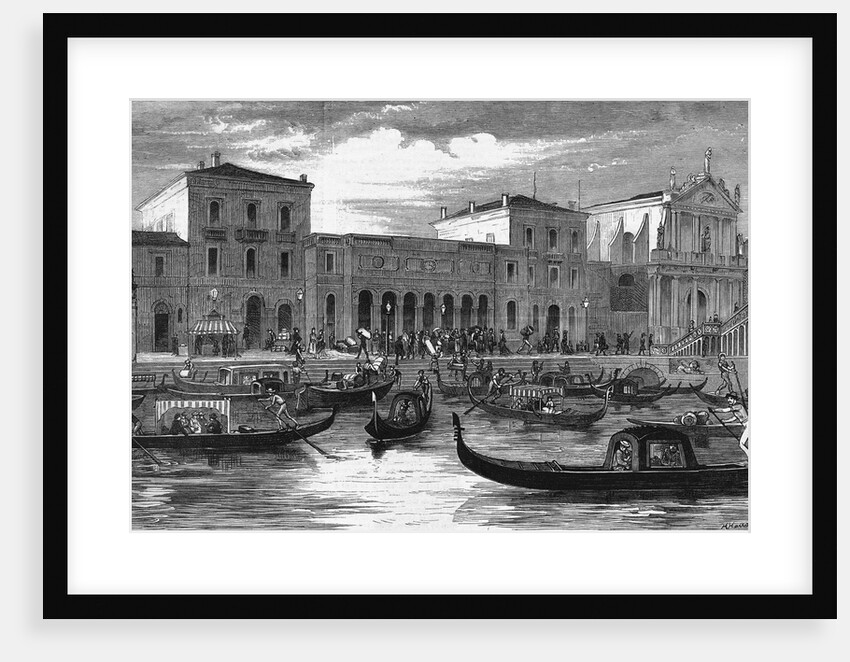 Illustration of Railway Station in Venice by Anonymous