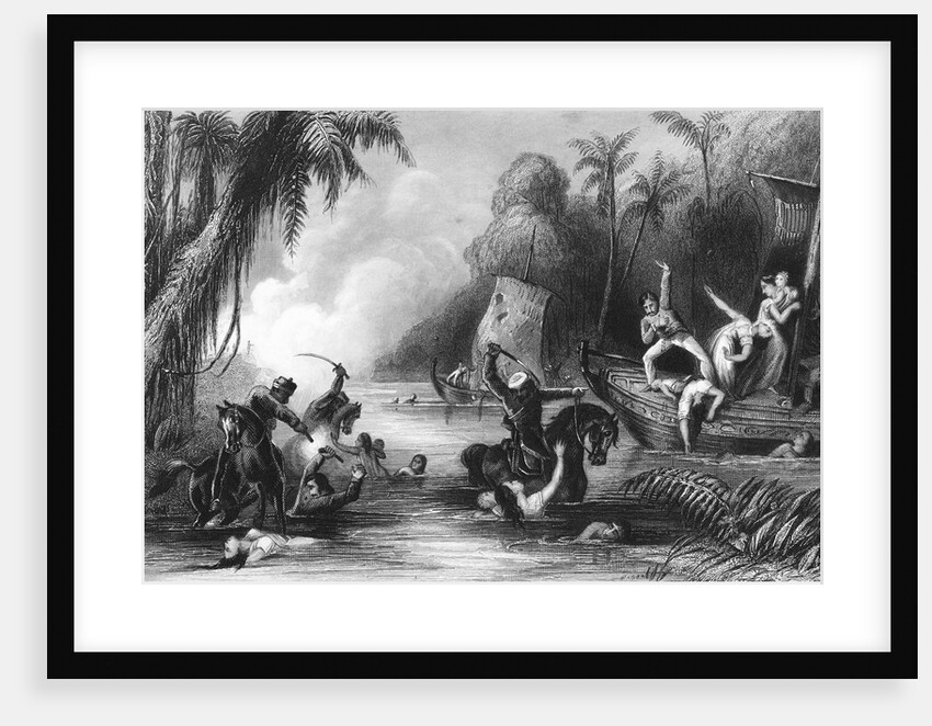 Illustrated Scene at the Sepoy Mutiny by Anonymous