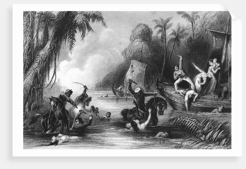 Illustrated Scene at the Sepoy Mutiny by Anonymous