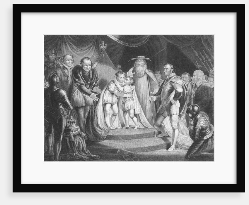 Young Princes Hugging by Anonymous