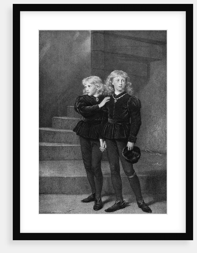 English Princes Looking Frightened by Anonymous