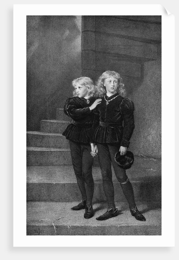 English Princes Looking Frightened by Anonymous
