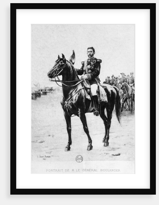 Portrait of French General Georges Boulanger by Anonymous