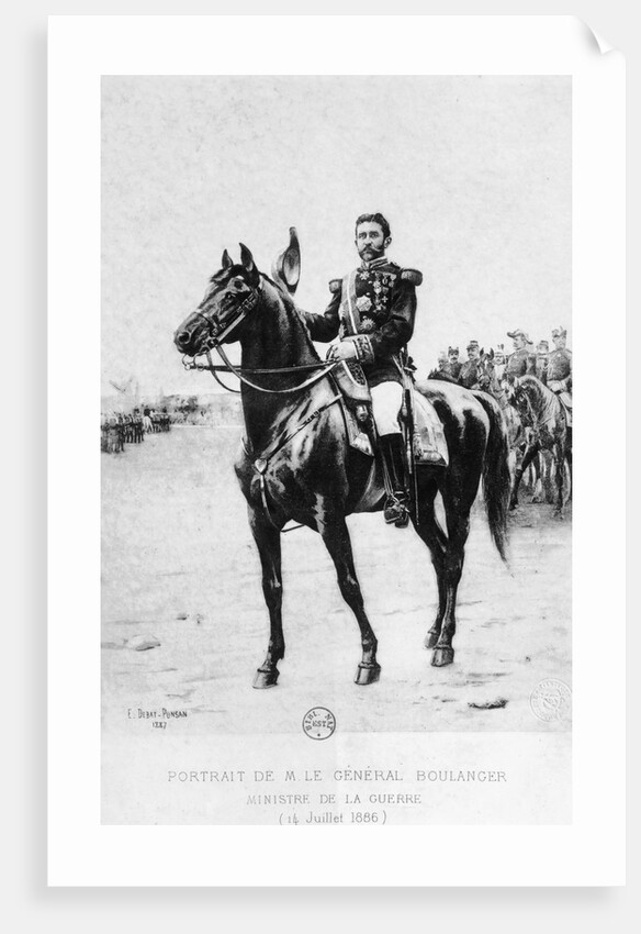 Portrait of French General Georges Boulanger by Anonymous