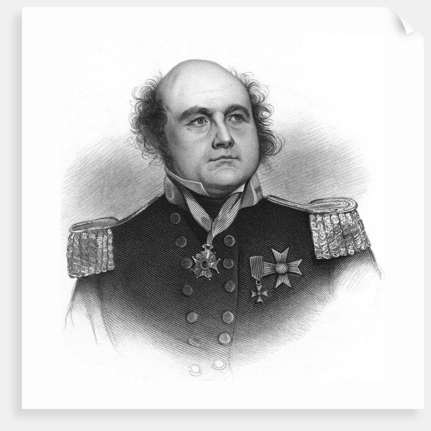 Illustrated Portrait of Sir John Franklin by Anonymous