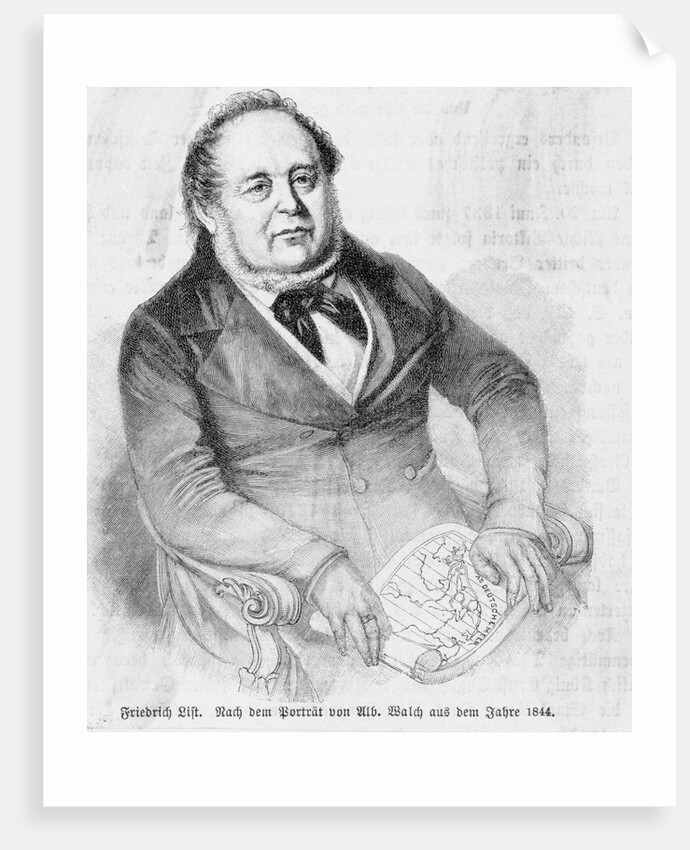 Illustration of Georg F. List in Suit by Anonymous