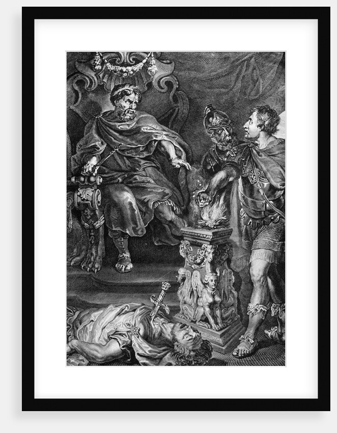 Mucius Before Lars Porsena by Anonymous