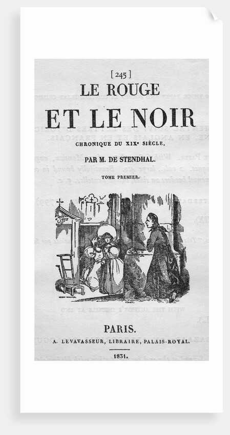 Title Page From "Le Rouge Et Le Noir" by Anonymous