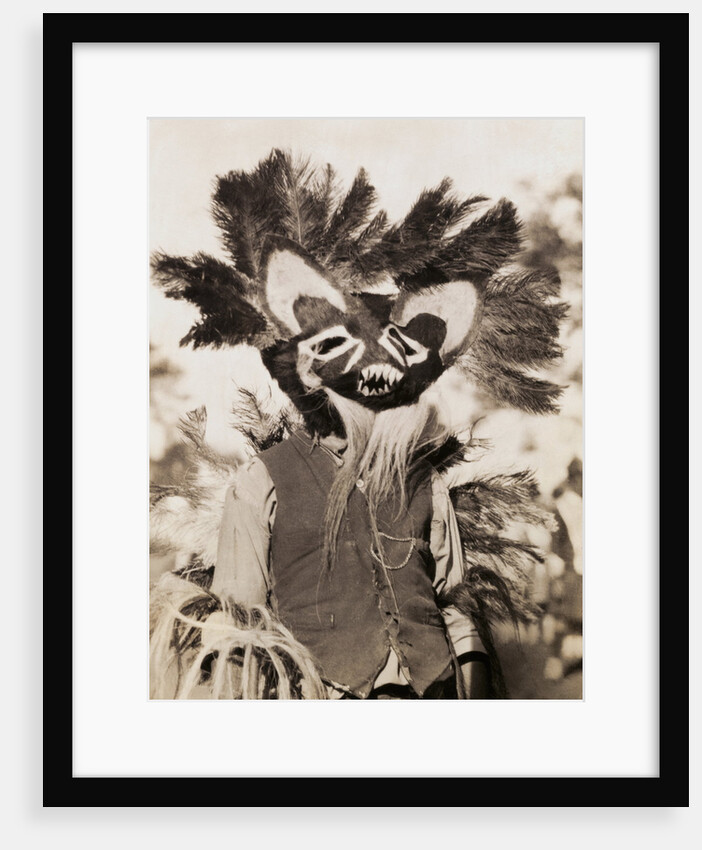 Tungus Shaman Witch Doctor with Drum by Anonymous