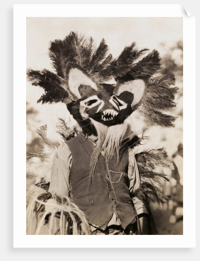 Tungus Shaman Witch Doctor with Drum by Anonymous