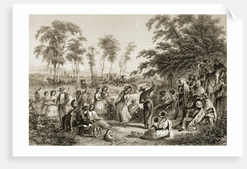 Mexican Citizens Dancing by Anonymous