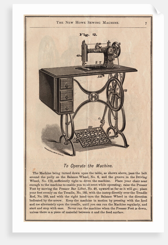 Howe Sewing Machine by Anonymous