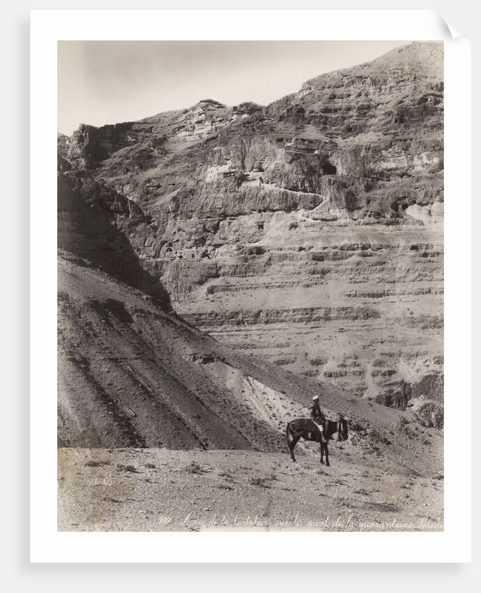 Palestinian Man On Donkey by Anonymous