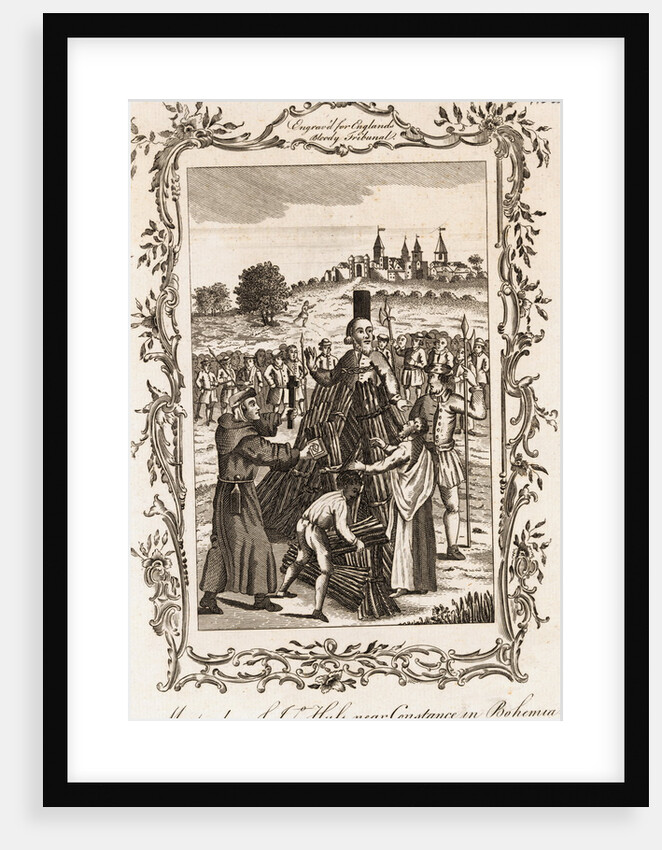 Martyr Jan Hus Being Burned at the Stake for Heresy by Anonymous
