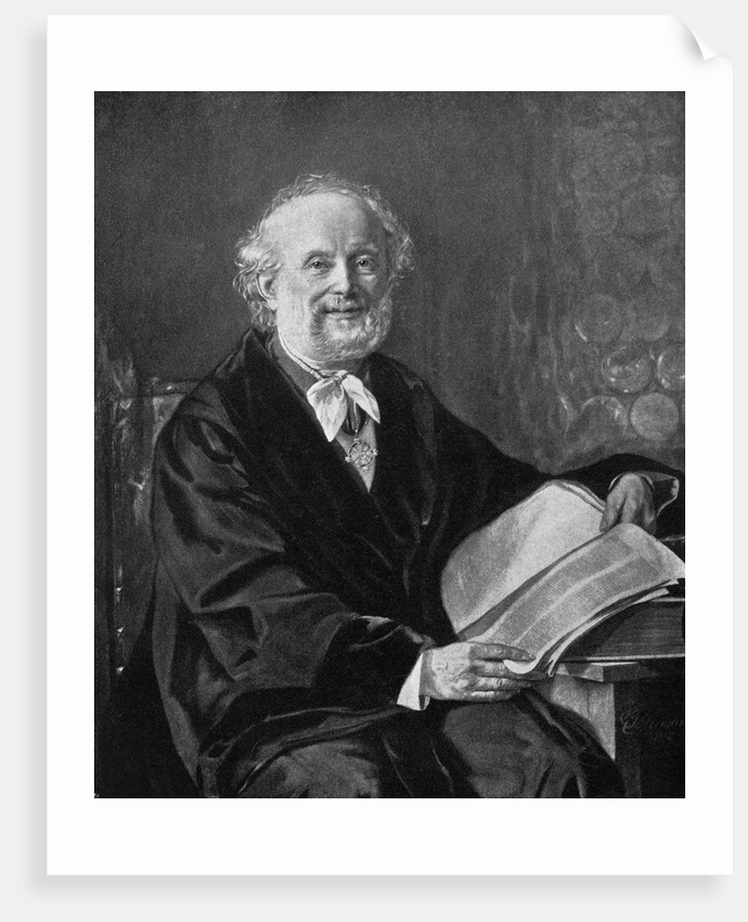 Wilhelm E. Weber Paging Through Book by Anonymous