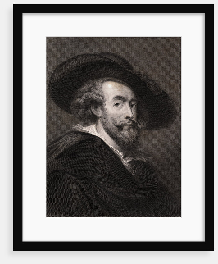 Flemish Painter Peter Paul Rubens Wearing Hat by Anonymous