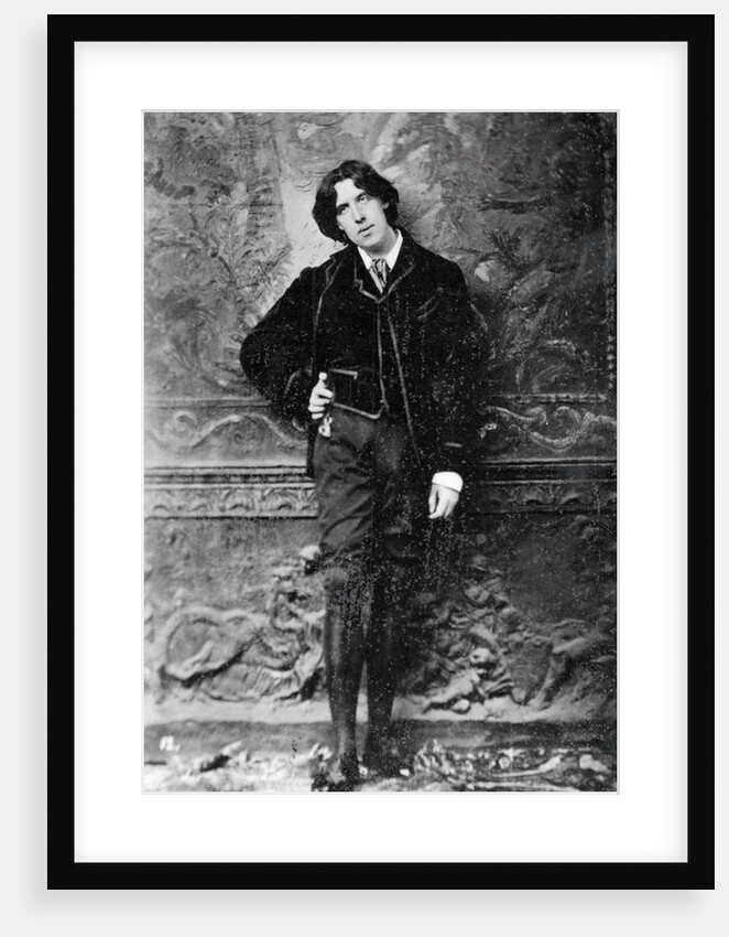 Oscar Wilde Leaning Against Wall by Anonymous