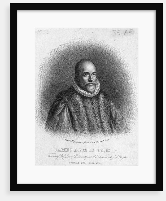 James Arminius Engraving by Anonymous