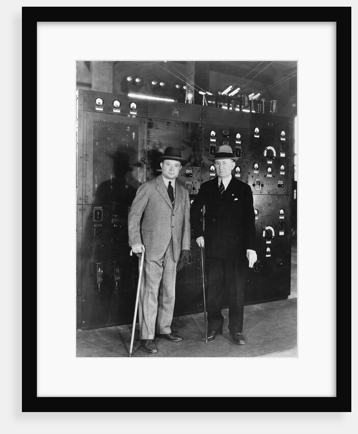 David Sarnoff with Guglielmo Marconi by Anonymous