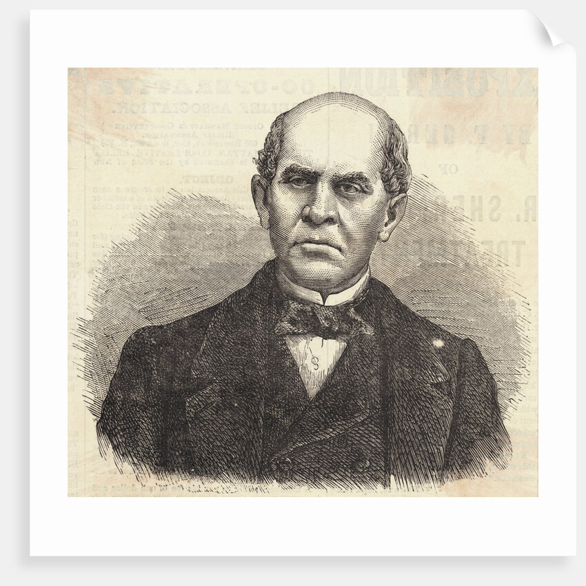 Domingo F. Sarmiento, President of the Argentine Confederation Magazine Illustration by Anonymous