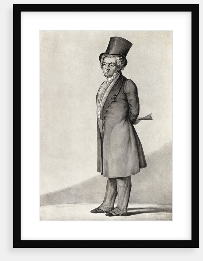 Illustration of Musician Beethoven in Formal Attire by Anonymous