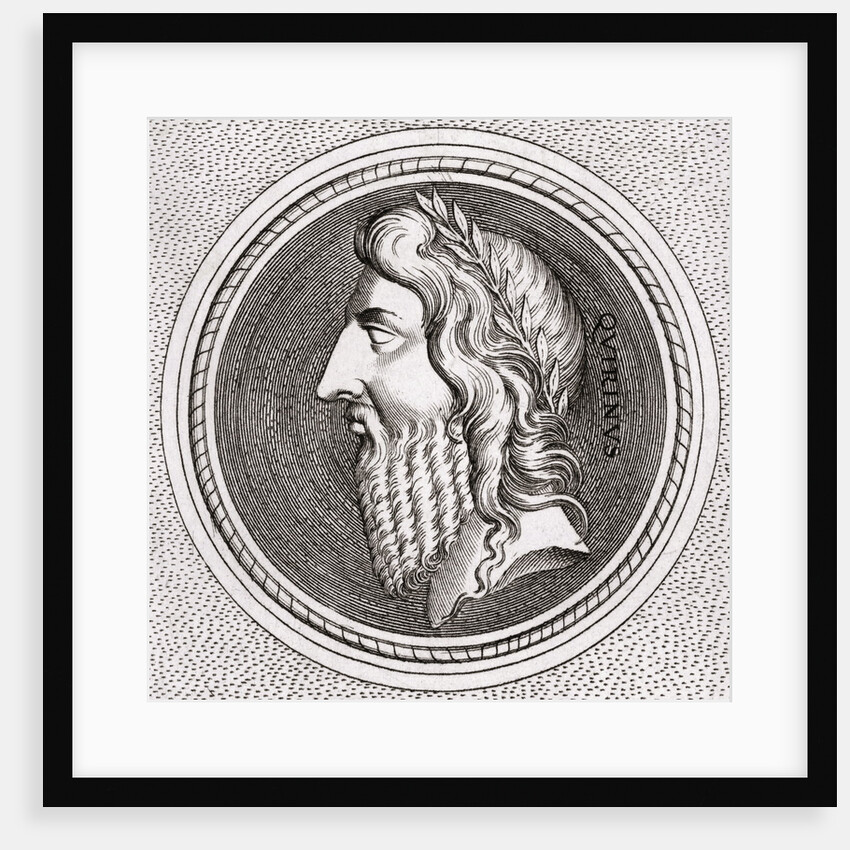 Profile Illustration of Romulus, the First Roman King by Anonymous