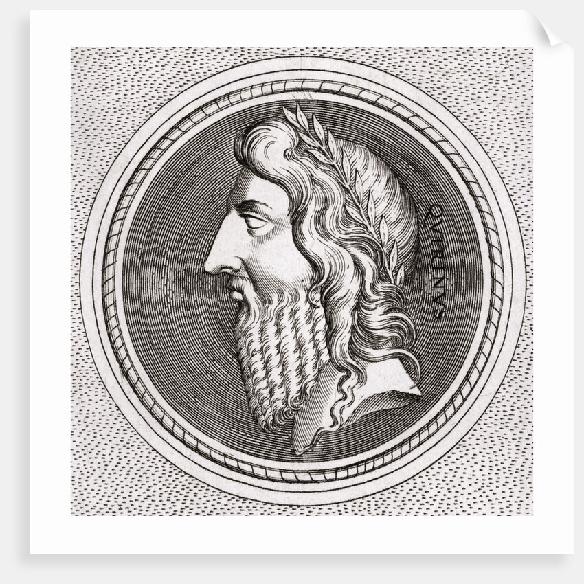 Profile Illustration of Romulus, the First Roman King by Anonymous