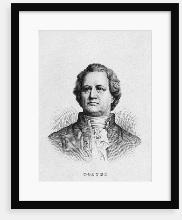 Illustration of Poet Johann Wolfgang von Goethe by Anonymous