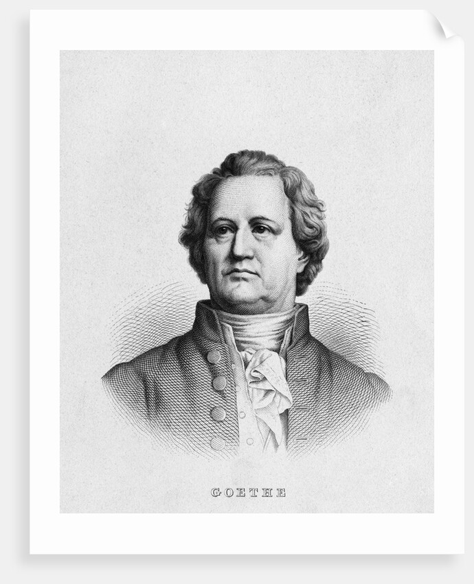 Illustration of Poet Johann Wolfgang von Goethe by Anonymous
