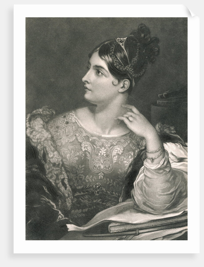 Poet Caroline Norton by Anonymous