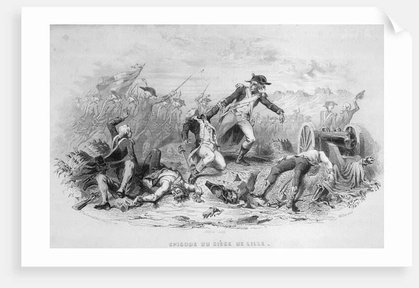 War Scene Between French and Other European Factions by Anonymous