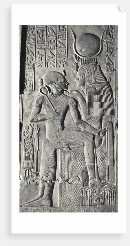 Sethi I Sitting on Knees of Isis by Anonymous