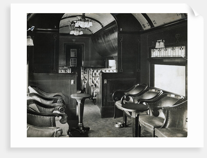 View of Buffet Car on Train by Anonymous