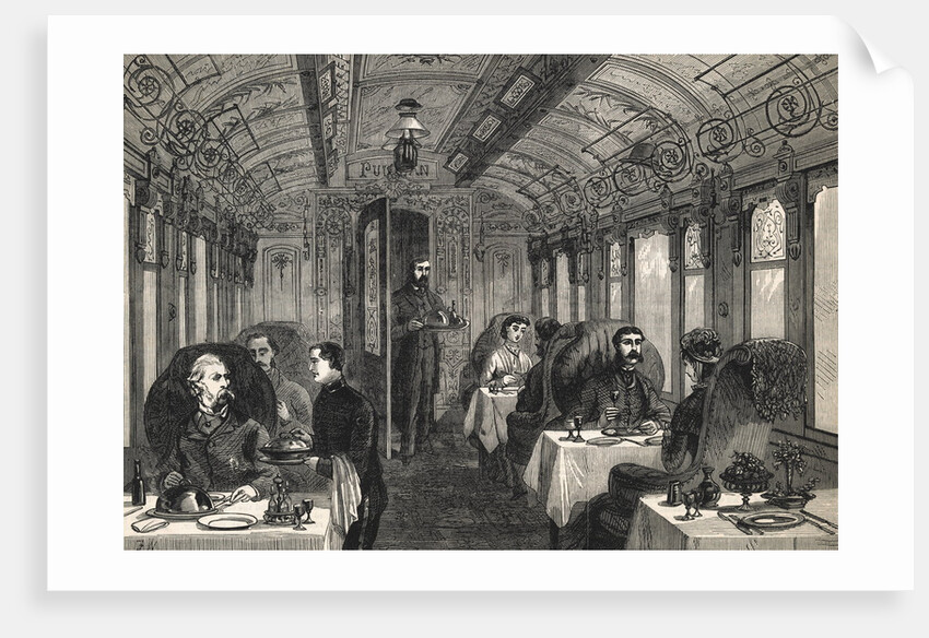 Interior of Dining Car by Anonymous